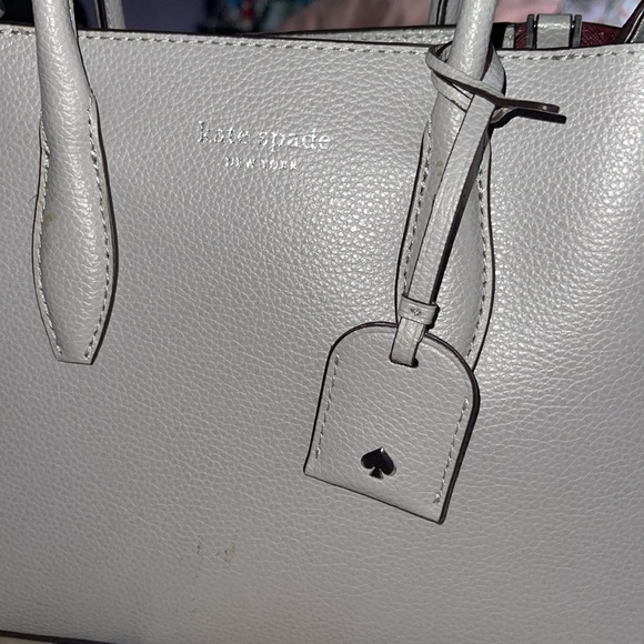Kate Spade Eva Small Zip Top Satchel - Grey - Picture 10 of 11